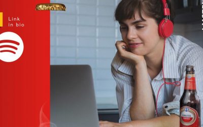 Cañas virtuales amenizadas por Amstel y Spotify